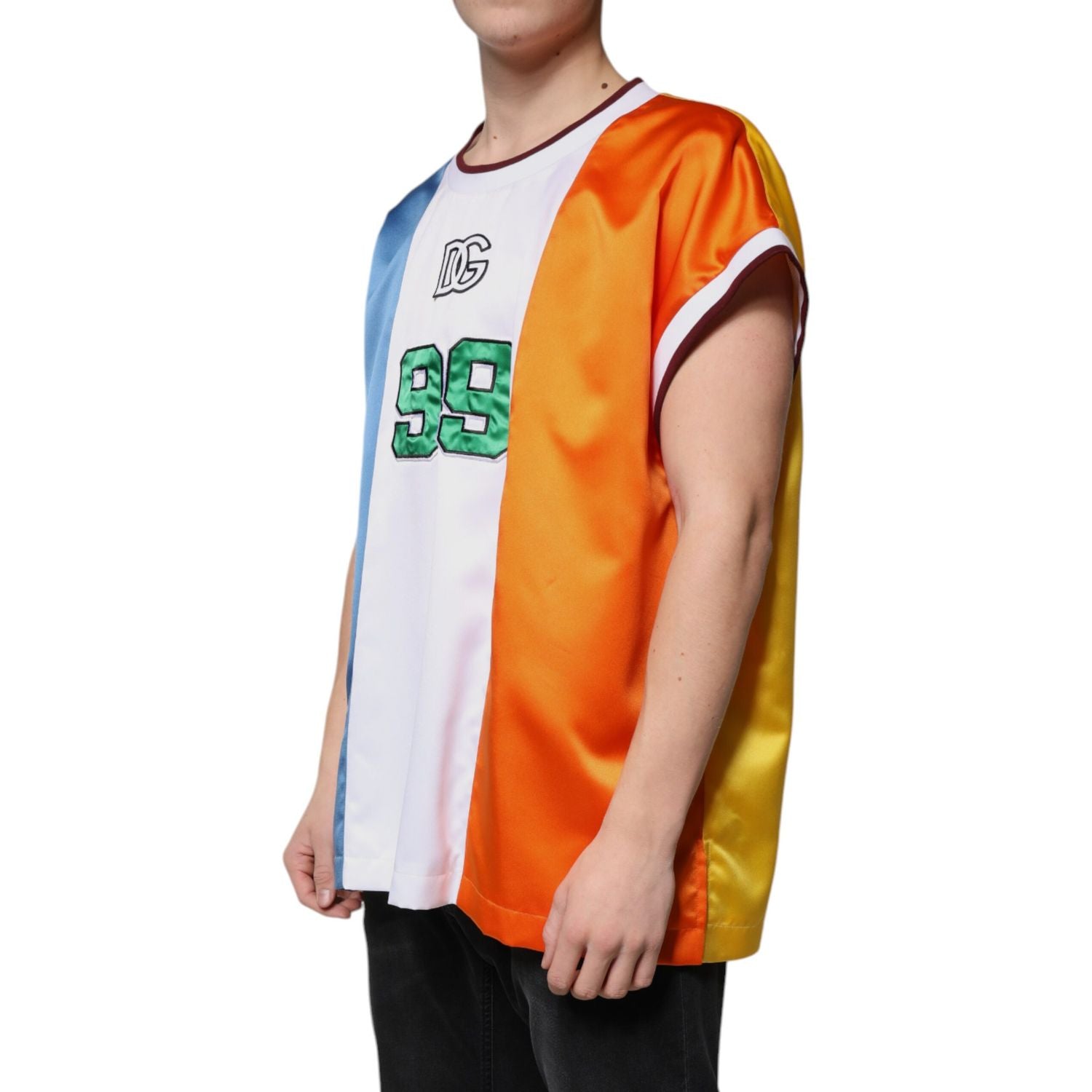 Dolce & Gabbana Multicolor Jersey Tank Sleeveless T-shirt