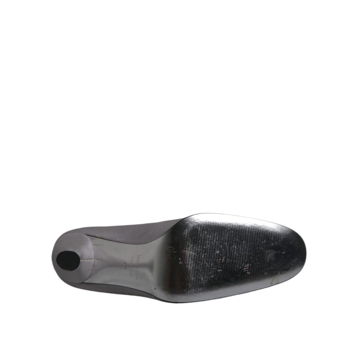 Dolce & Gabbana Gray Suede Leather High Heel Pumps Shoes LA12110-40