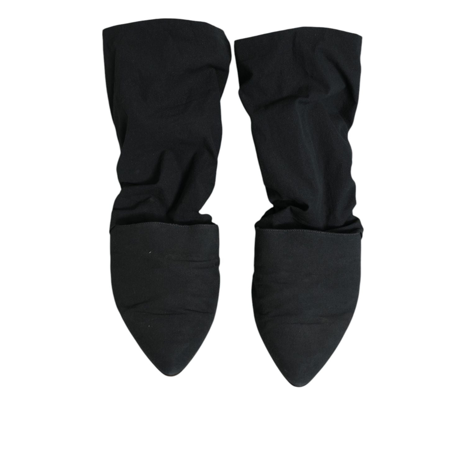 Dolce & Gabbana Green Cotton Sock Style Ankle Boots Shoes