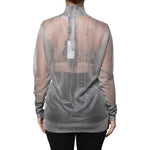 Dolce & Gabbana Grey Mesh Turtleneck Long Sleeve Blouse Top TSH86839-42