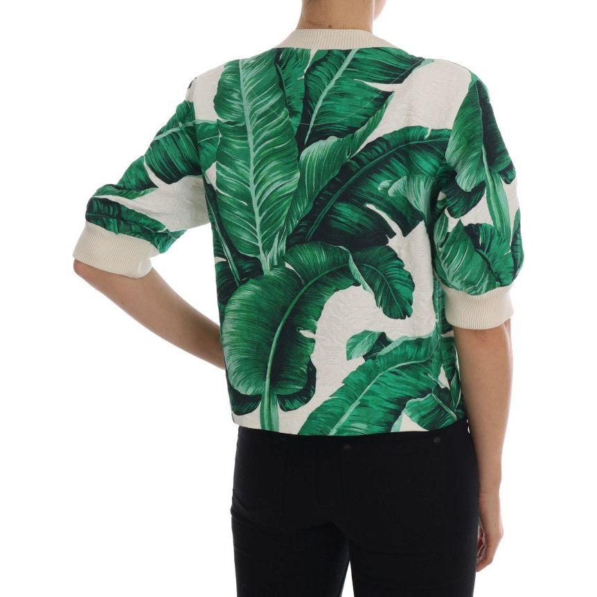 Dolce & Gabbana Pineapple Banana Sequins Crewneck Sweater