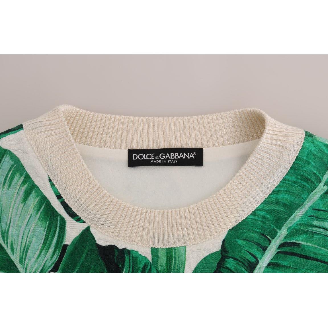 Dolce & Gabbana Pineapple Banana Sequins Crewneck Sweater
