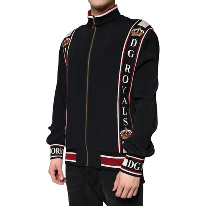 Dolce & Gabbana Black DG King Full Zip Sweatshirt Sweater