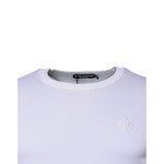 Dolce & Gabbana White Crown Crew Neck Cotton Pullover Sweater