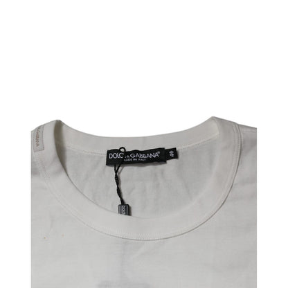 Dolce & Gabbana White Royals Heritage Cotton T-shirt