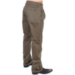 GF Ferre Green Cotton Stretch Comfort Fit Pants SIG11054-1