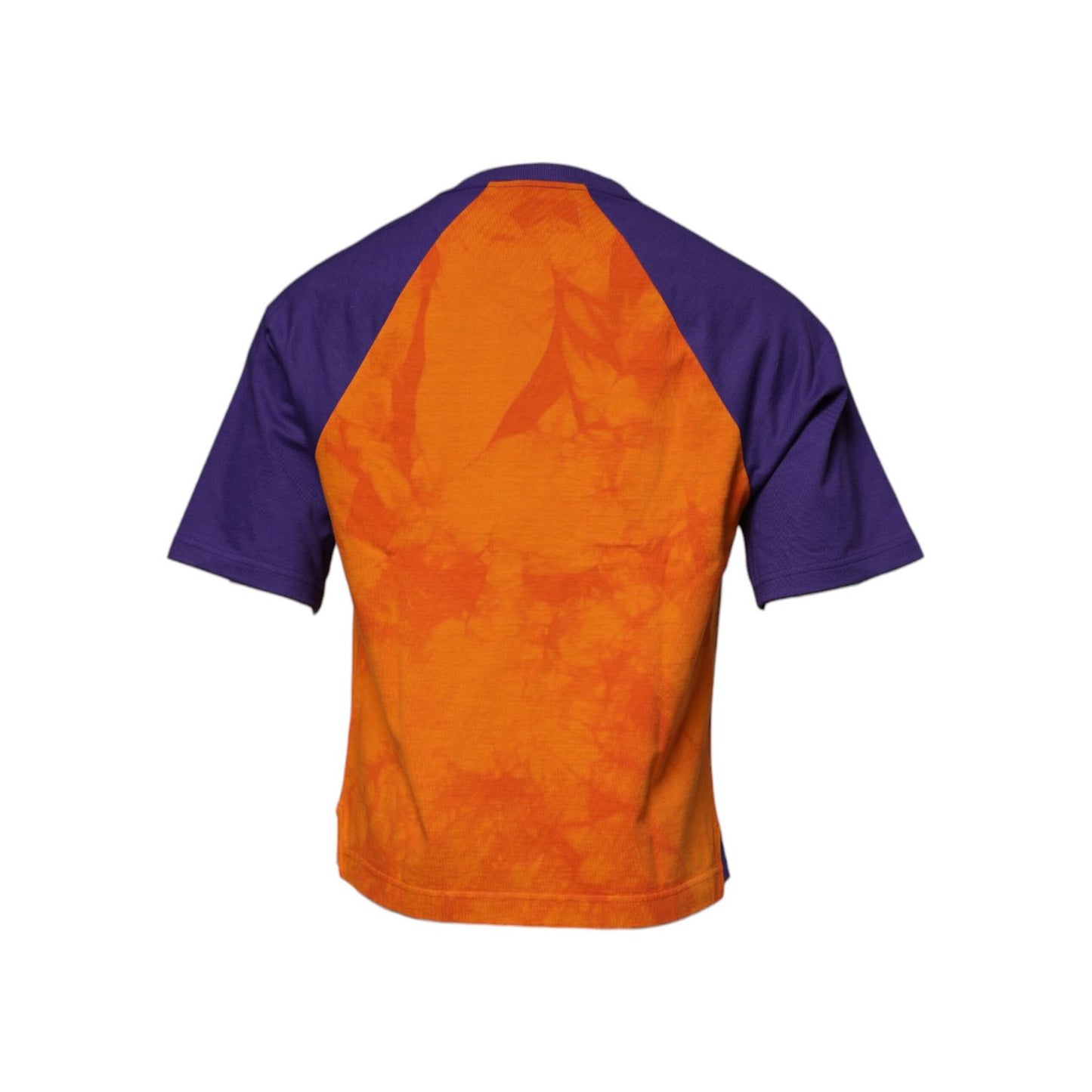 Dolce & Gabbana Orange Purple Graphic Print Short Sleeves T-shirt TSH87491-46