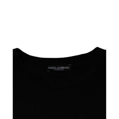 Dolce & Gabbana Black Crew Neck Short Sleeve T-shirt