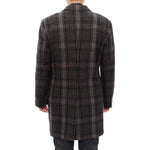 Dolce & Gabbana Sicilia Checkered Wool Blend Coat Coats & Jackets Dolce & Gabbana Dark Slate Gray