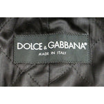 Dolce & Gabbana Sicilia Checkered Wool Blend Coat Coats & Jackets Dolce & Gabbana Dark Slate Gray