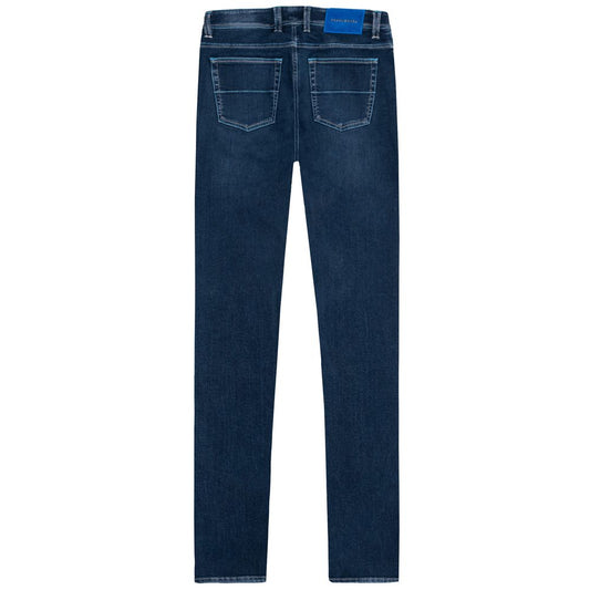 Tramarossa Blue Cotton Men Jean TR-14408-W30