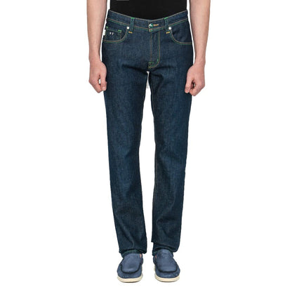 Tramarossa Blue Cotton Men Jeans