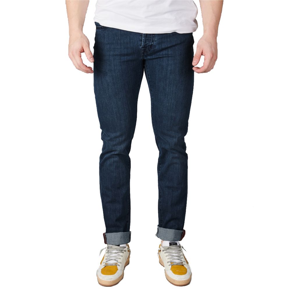 Tramarossa Blue Cotton Men Jeans