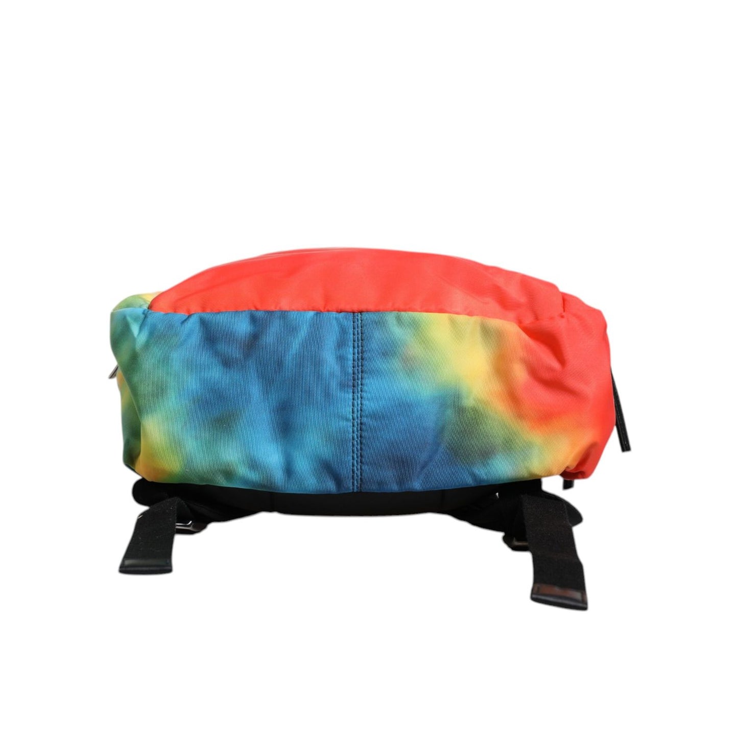 Dolce & Gabbana Multicolor Tie Dye Nylon Logo Print Kids Backpack Bag