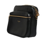 Dolce & Gabbana Black Calfskin Leather Gothic Messenger Bag