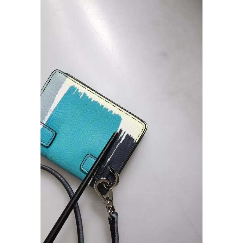 Dolce & Gabbana Multicolor Leather DG Logo Bifold Card Holder Wallet