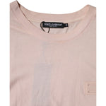 Dolce & Gabbana Beige Logo Crew Neck Short Sleeves T-shirt