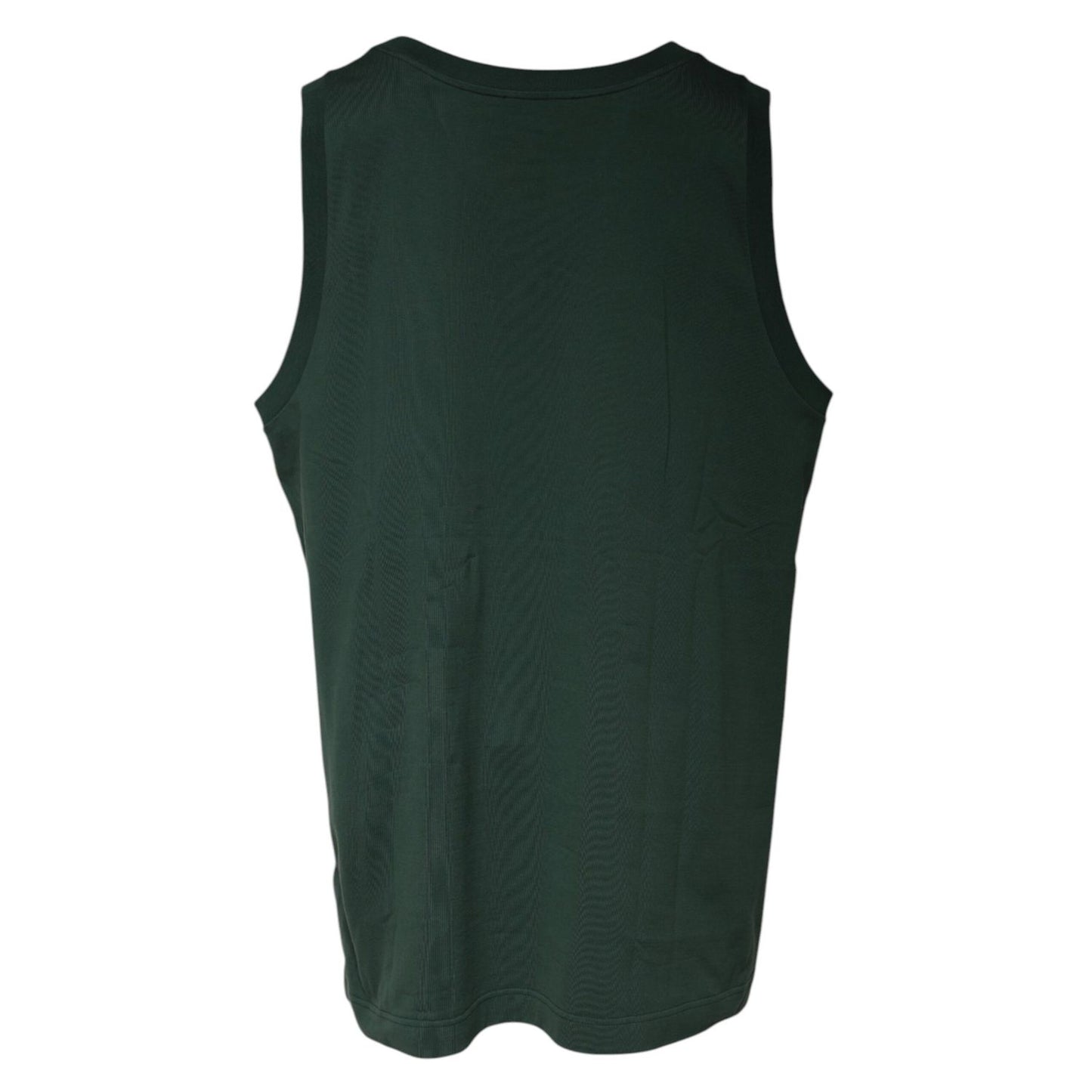 Dolce & Gabbana Green DG Sleeveless Round Neck Tank T-shirt