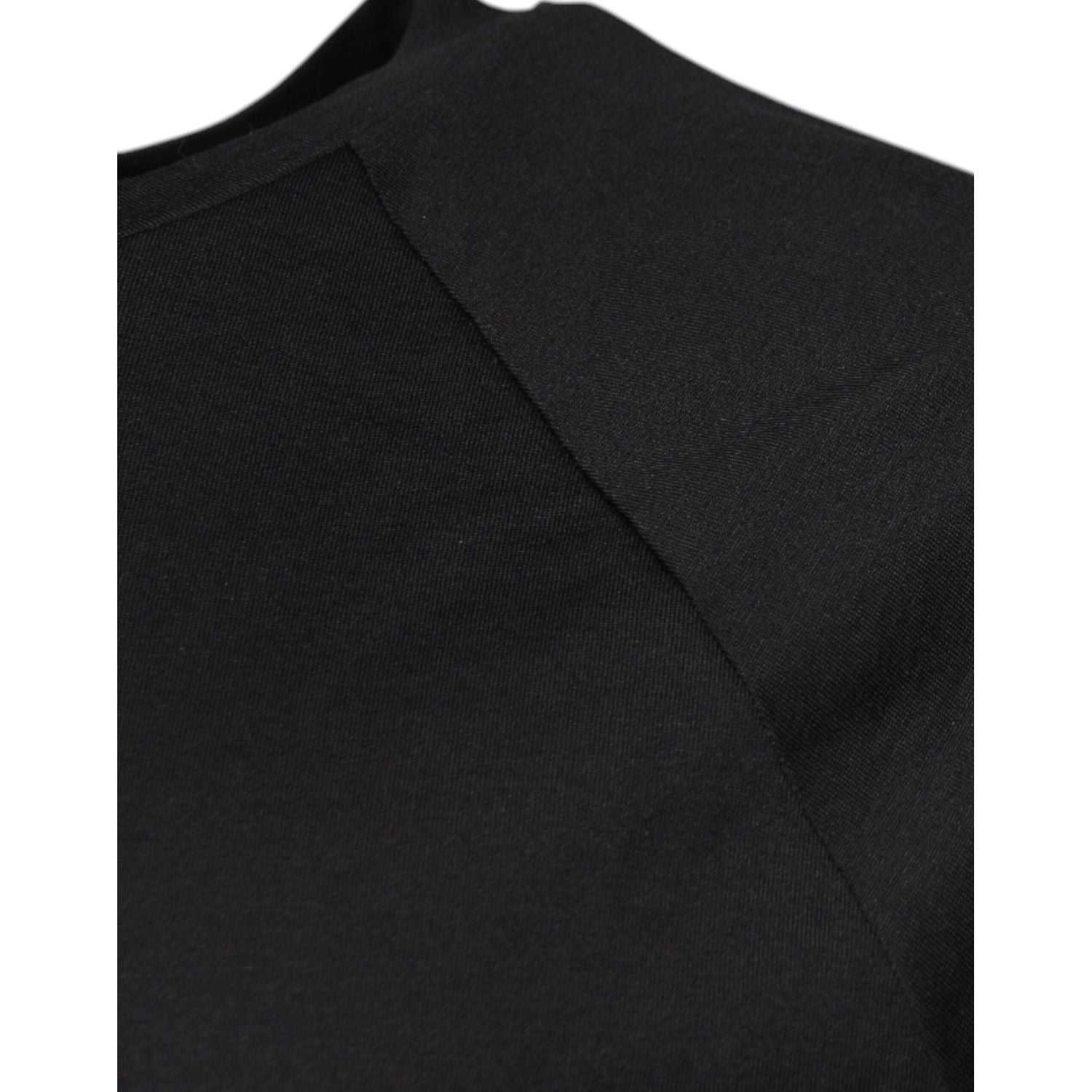 Dolce & Gabbana Black Logo Print Cotton Crew Neck T-shirt