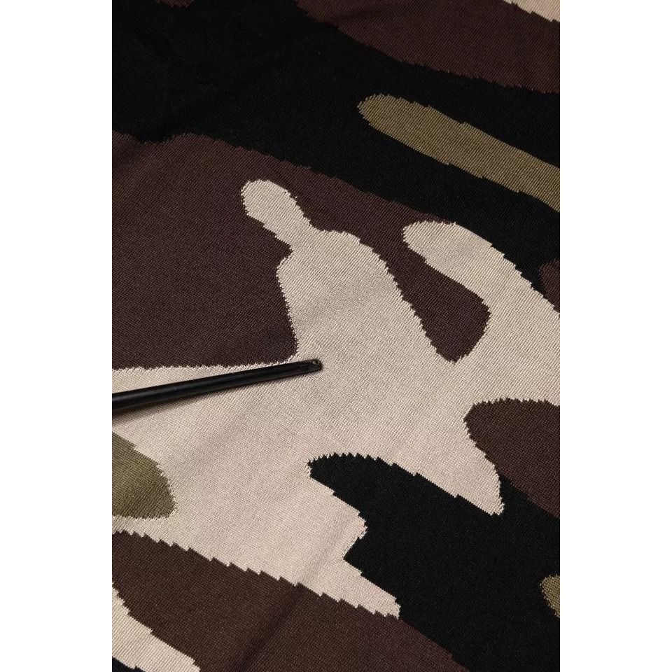 Dolce & Gabbana Multicolor Camouflage Collared Polo T-shirt