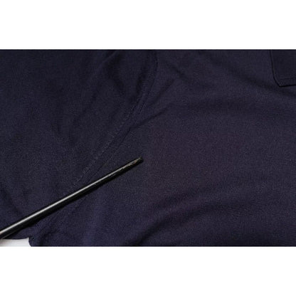 Dolce & Gabbana Blue Silk Collared Short Sleeves Polo T-shirt