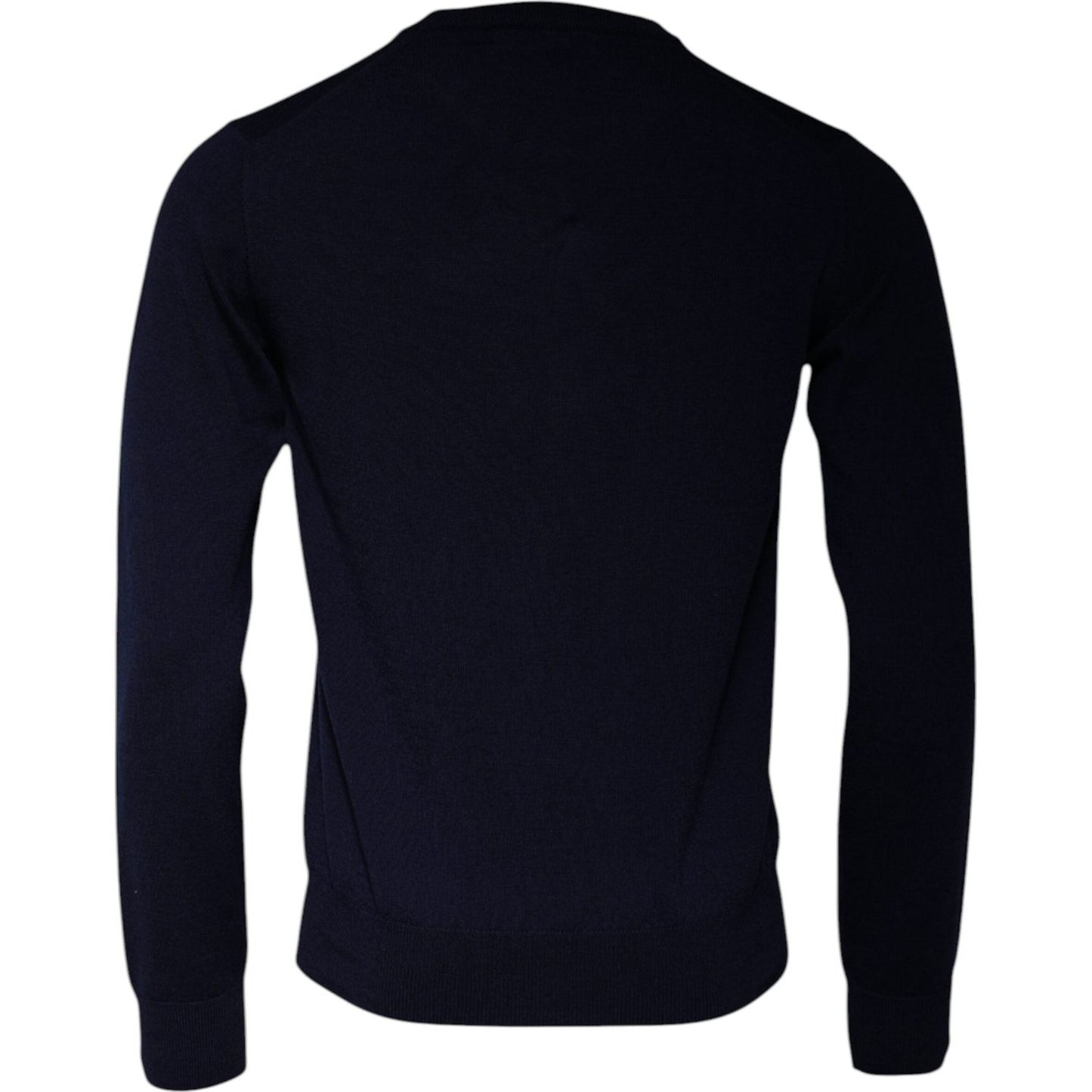 Dolce & Gabbana Blue DG Logo Wool Crew Neck Pullover Sweater TSH87792-46