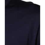 Dolce & Gabbana Navy Blue Silk V-neck Pullover Sweater TSH87799-52