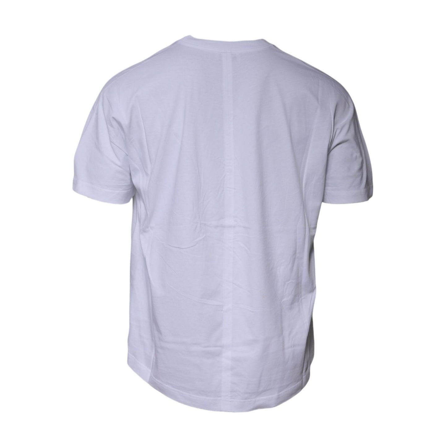 Balenciaga White Logo Cotton Crew Neck Short Sleeves T-shirt