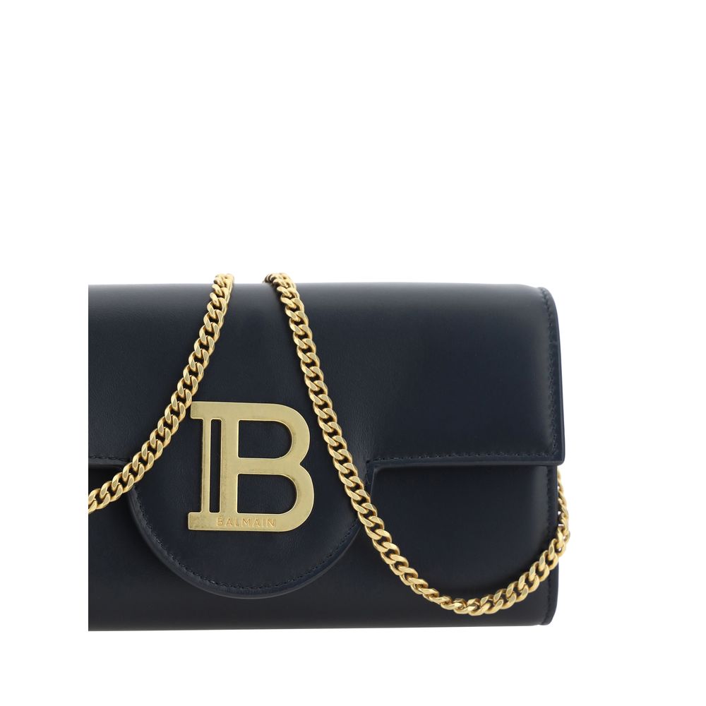 Balmain Black Calf Leather Bos Taurus Wallet