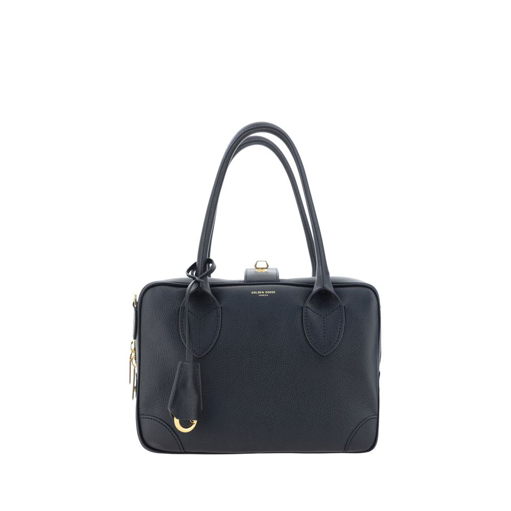 Golden Goose Black Calf Leather Bos Taurus Handbag