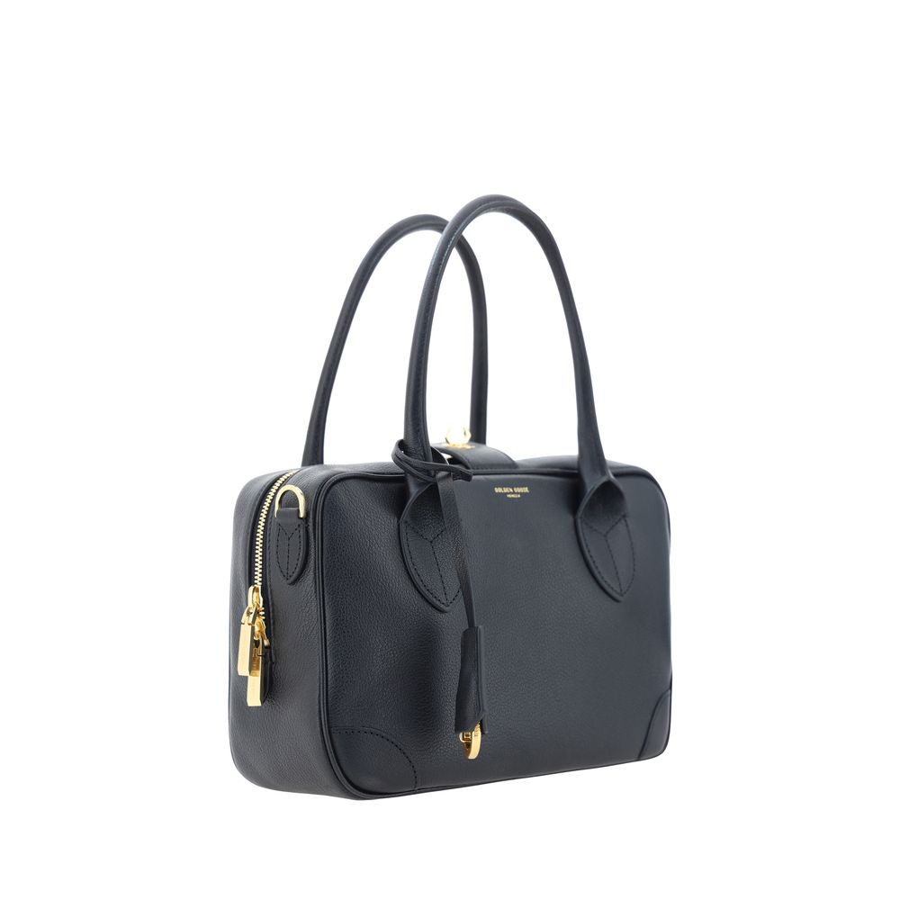 Golden Goose Black Calf Leather Bos Taurus Handbag