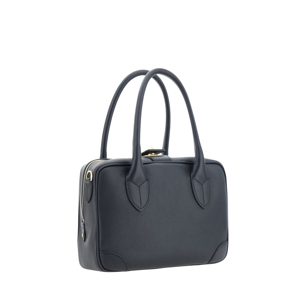 Golden Goose Black Calf Leather Bos Taurus Handbag
