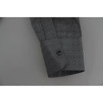 Dolce & Gabbana Gray SICILIA Dotted Semi Fitted Formal Shirt TSH5484-37