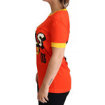 Dolce & Gabbana Orange Royals Print Round Neck T-shirt TSH5758-38