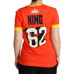 Dolce & Gabbana Orange Royals Print Round Neck T-shirt TSH5758-38