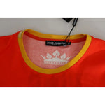 Dolce & Gabbana Orange Royals Print Round Neck T-shirt TSH5758-38