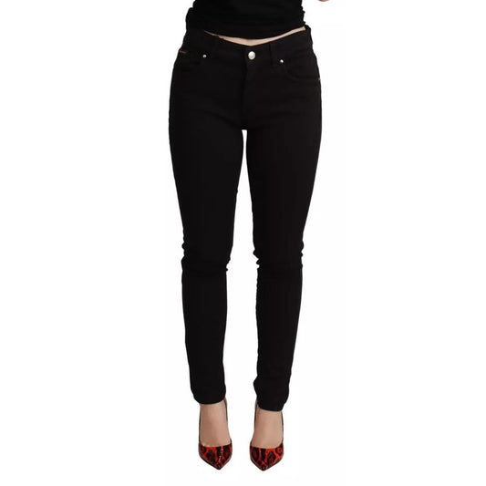 Dolce & Gabbana Black Cotton Stretch Skinny Denim Jeans