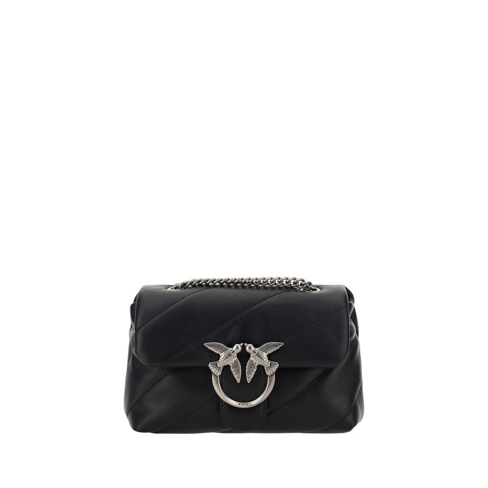 Front view with bag zipped and handles upright.