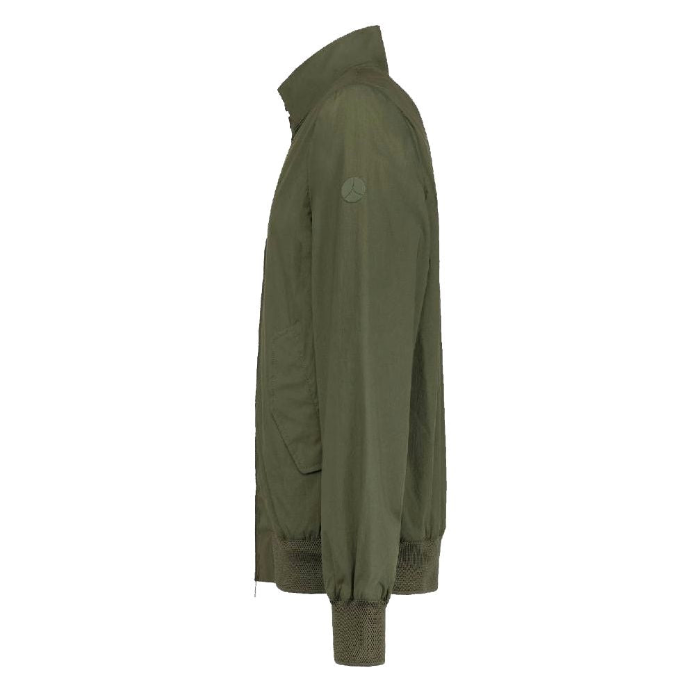 People Of Shibuya Green Cotton Men Bomber Jacket