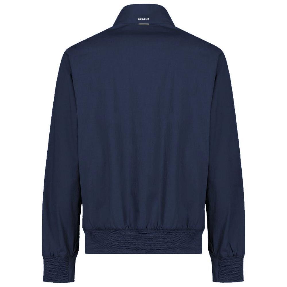 People Of Shibuya Blue Cotton Men's Bomber Jacket