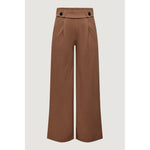 Jacqueline De Yong Brown Polyester Pant