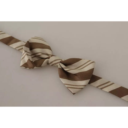 Dolce & Gabbana Multicolor Patterned Adjustable Neck Bow Tie Men
