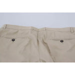 Dolce & Gabbana Beige Cotton Chino Men Formal Pants PAN74718-48