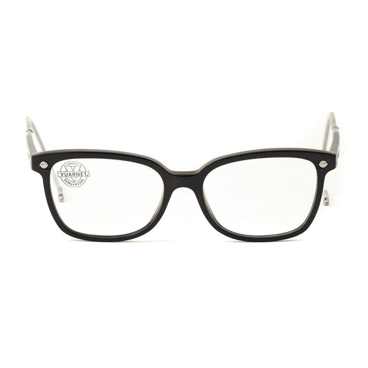 Vuarnet Black Acetate Frames for women, VL15130001, with flexible pin-optique design, 50/17/110 mm dimensions in classic black color.