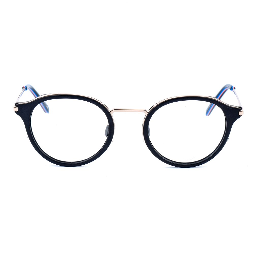 Vuarnet Black Stainless Steel Frames with clip-on sunglasses, unisex design, lens size 54mm, bridge 17mm, temples 145mm.