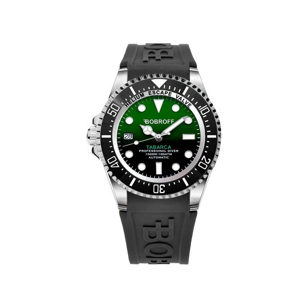 Bobroff Black Rubber Sport Watch