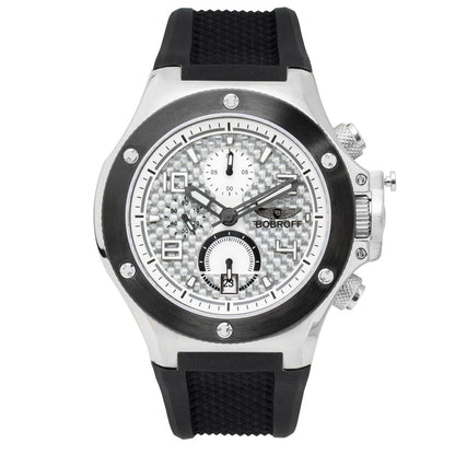 Bobroff Black Rubber Bracelet Watch
