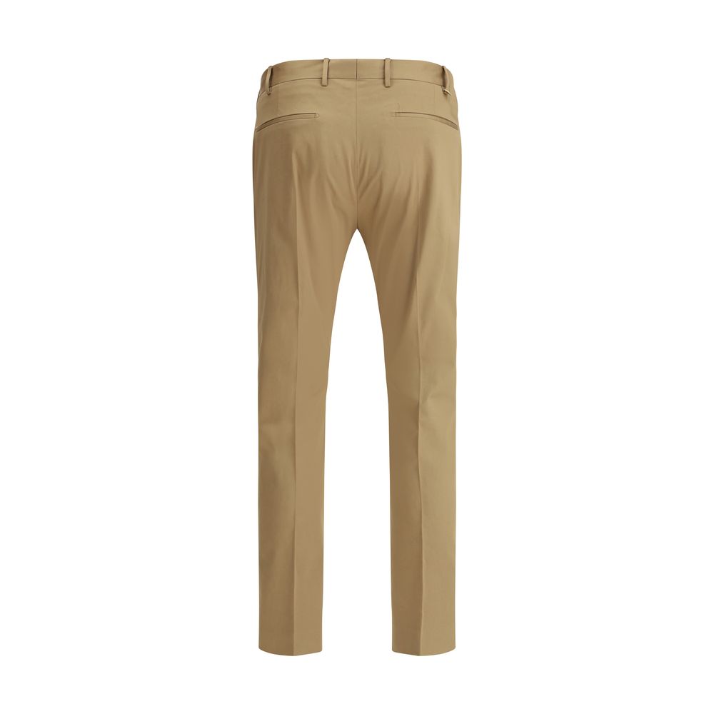 PT Torino Beige Cotton Casual Pants