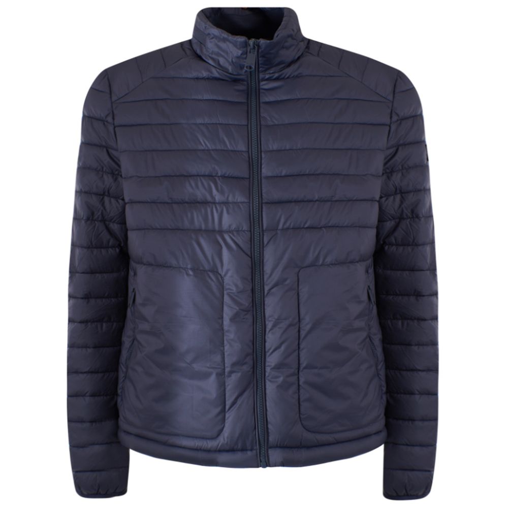 Yes Zee Blue Nylon Men's Lightweight Jacket