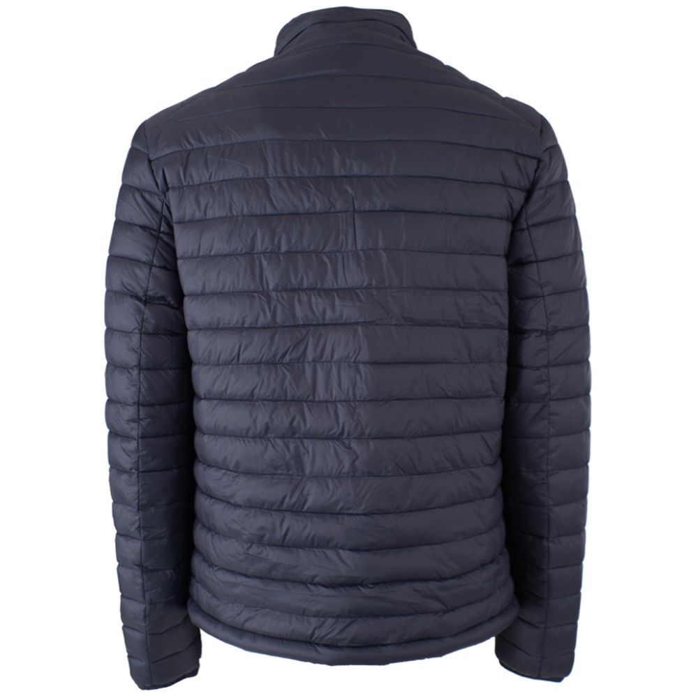 Yes Zee Blue Nylon Men's Lightweight Jacket